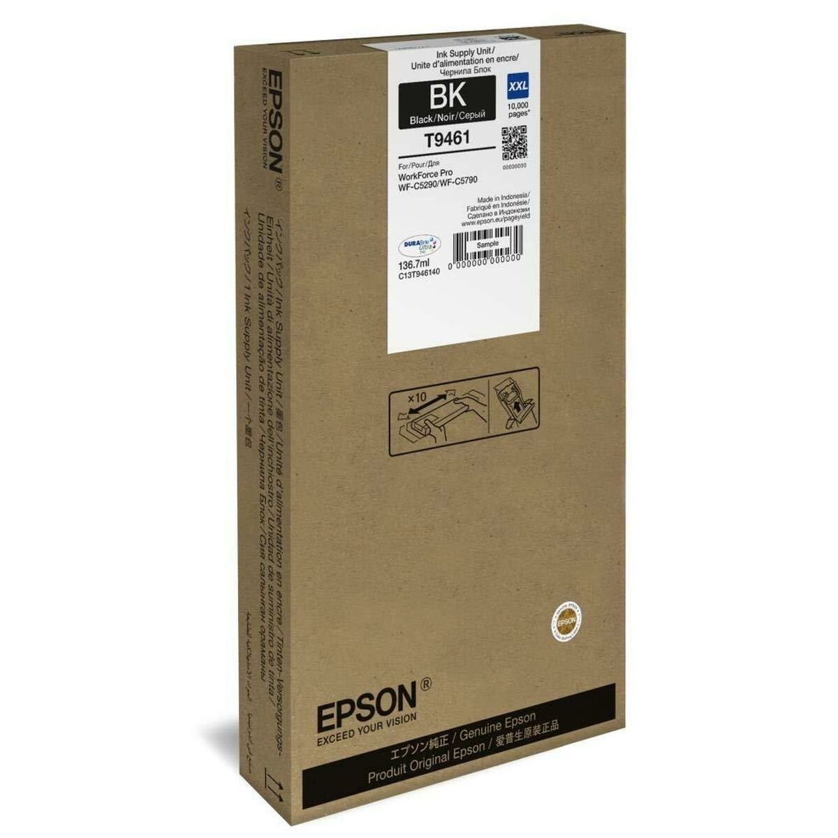 EPSON 4LB WF-C5x90 Series Ink Cartridge XXL Black 10000s Applies to only 90 end models