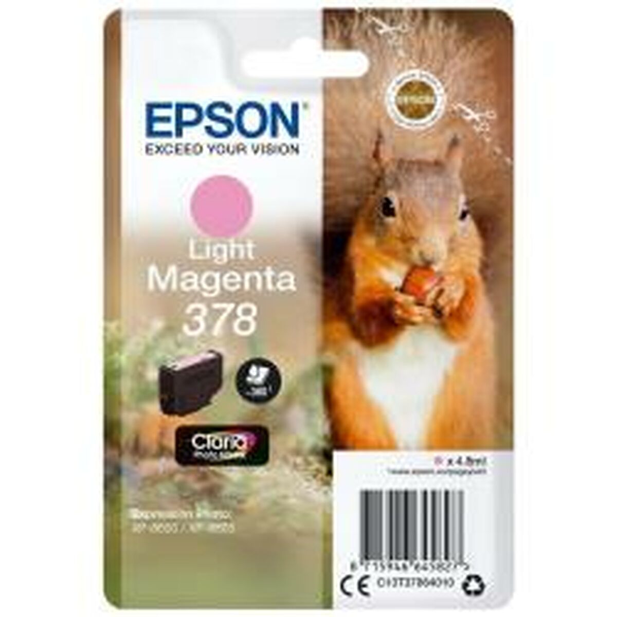 EPSON Singlepack Light Magenta 378 Eichhörnchen Clara Photo HD Ink