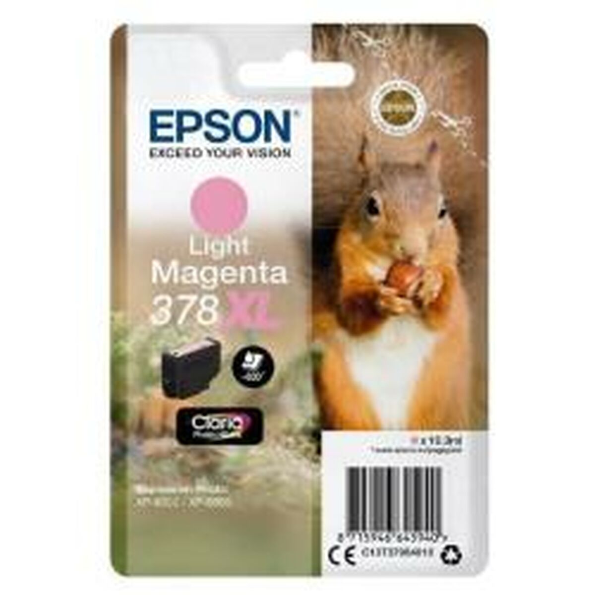 EPSON Encre Claria Photo HD - Cartouche Ecureuil 378 Magenta clair (XL) sans alarme