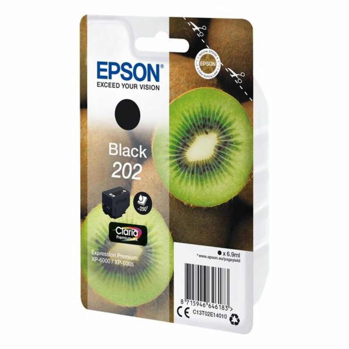EPSON 4LB Singlepack Black 202 Kiwi Clara Premium Ink