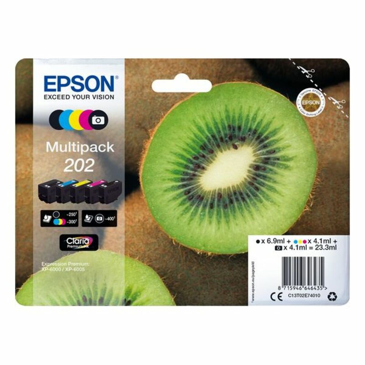 EPSON 1LB Multipack 5-farbig 202 Kiwi Clara Premium Ink