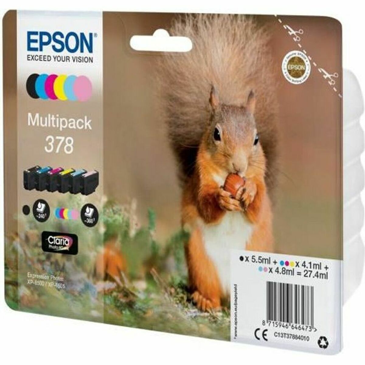 EPSON 1LB Multipack 6-farbig 378 Eichhörnchen Clara Phtsquirrelo HD Ink