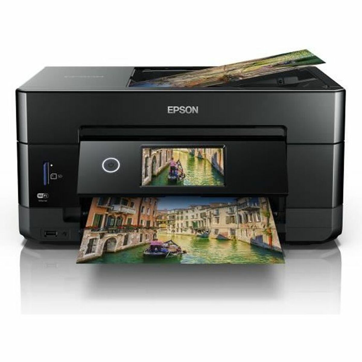 EPSON Expression Premium XP-7100 Small-in-One MFP colour ink-jet A4 11ppm copy 15.8ppm print USB 2.0 Gigabit LAN Wi-Fi black