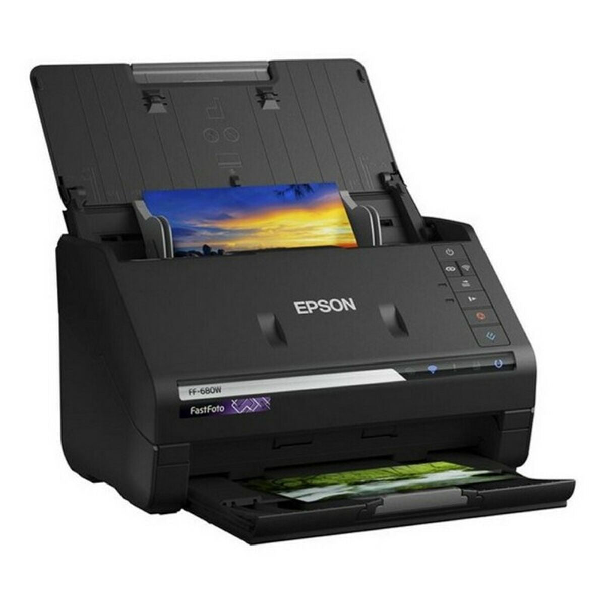 EPSON FastFoto FF-680W Document scanner Contact Image SensorCIS Duplex A4 600x600dpi 45ppm mono/45ppm colour ADF USB 3.0 Wi-Fi