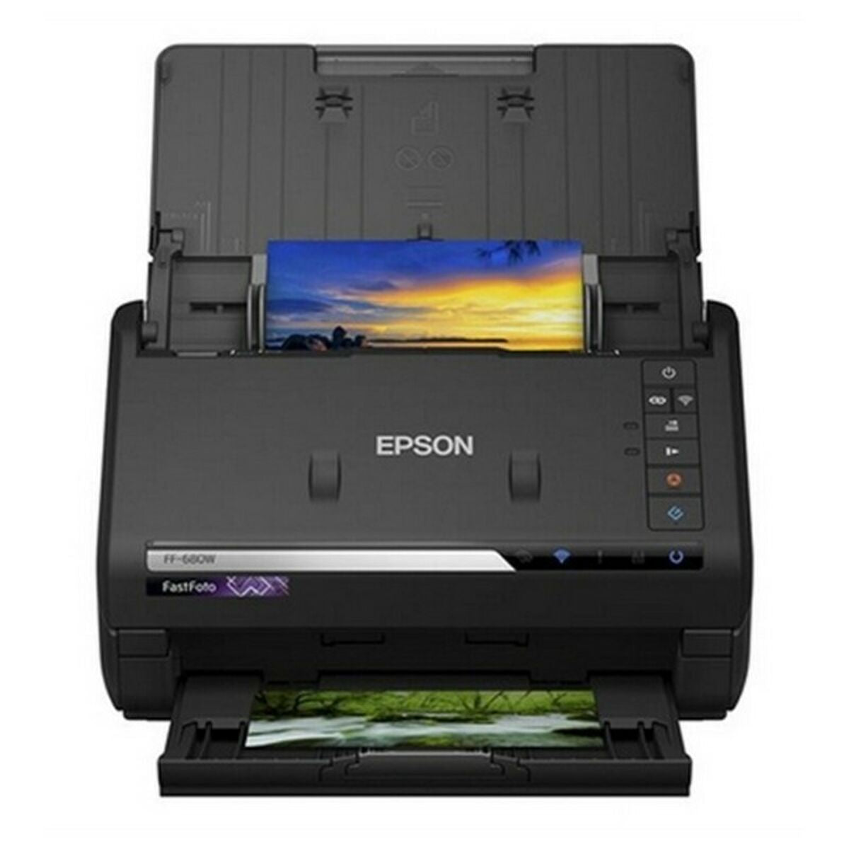 EPSON FastFoto FF-680W Document scanner Contact Image SensorCIS Duplex A4 600x600dpi 45ppm mono/45ppm colour ADF USB 3.0 Wi-Fi