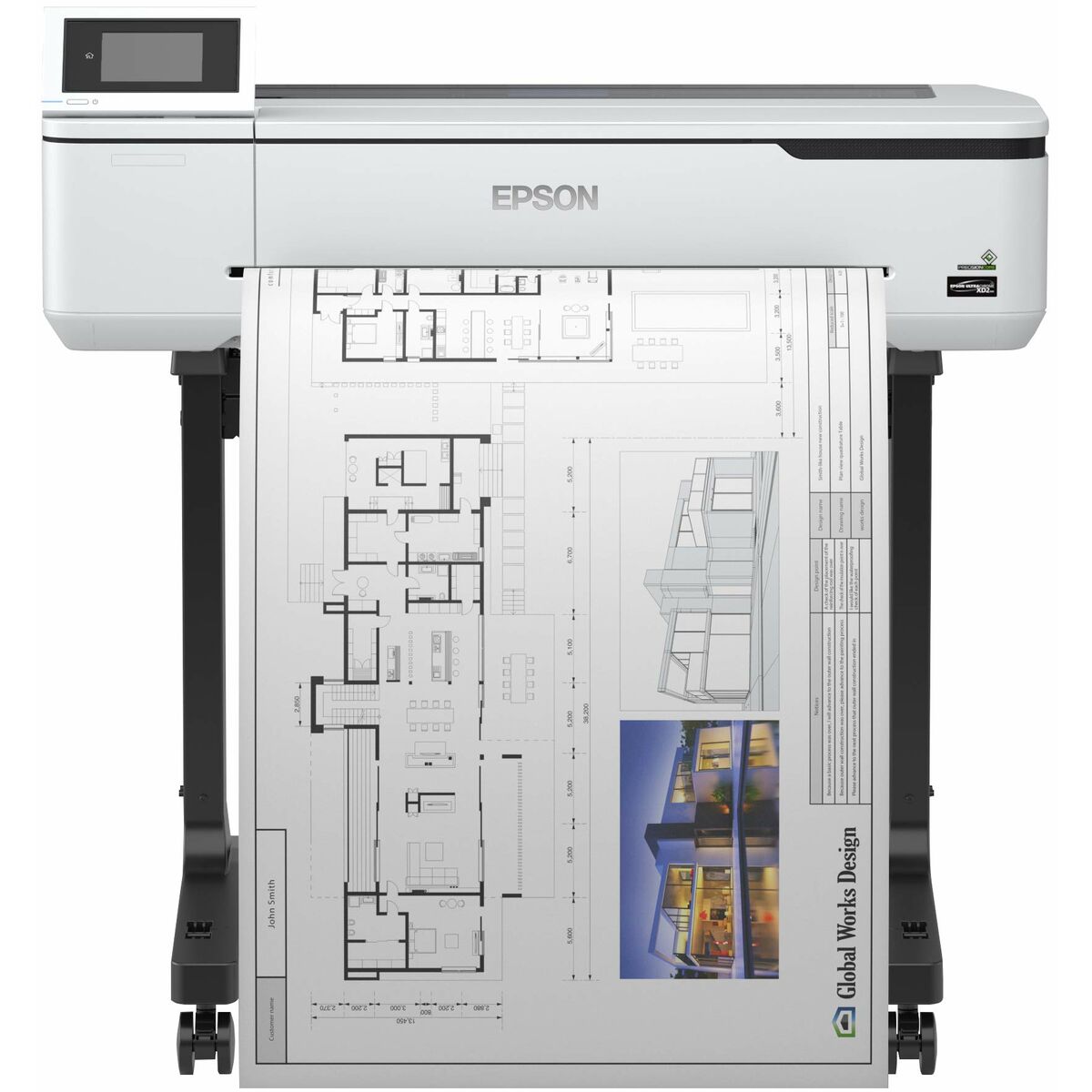 EPSON SureColor SC-T3100 24inch large-format printer colour ink-jet Roll A1 61.0cm 2400x1200dpi Gigabit LAN Wi-Fi USB 3.0 Cutter