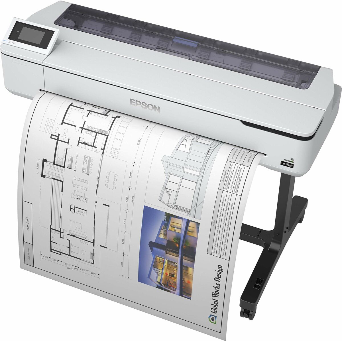 EPSON SureColor SC-T5100 36inch large-format printer colour ink-jet Roll 91.4cm 2400x1200dpi Gigabit LAN Wi-Fi USB 3.0 Cutter