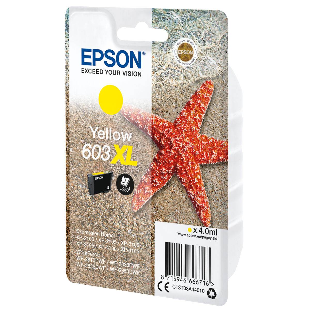 EPSON 1LB Singlepack Yellow 603XL Ink w/s