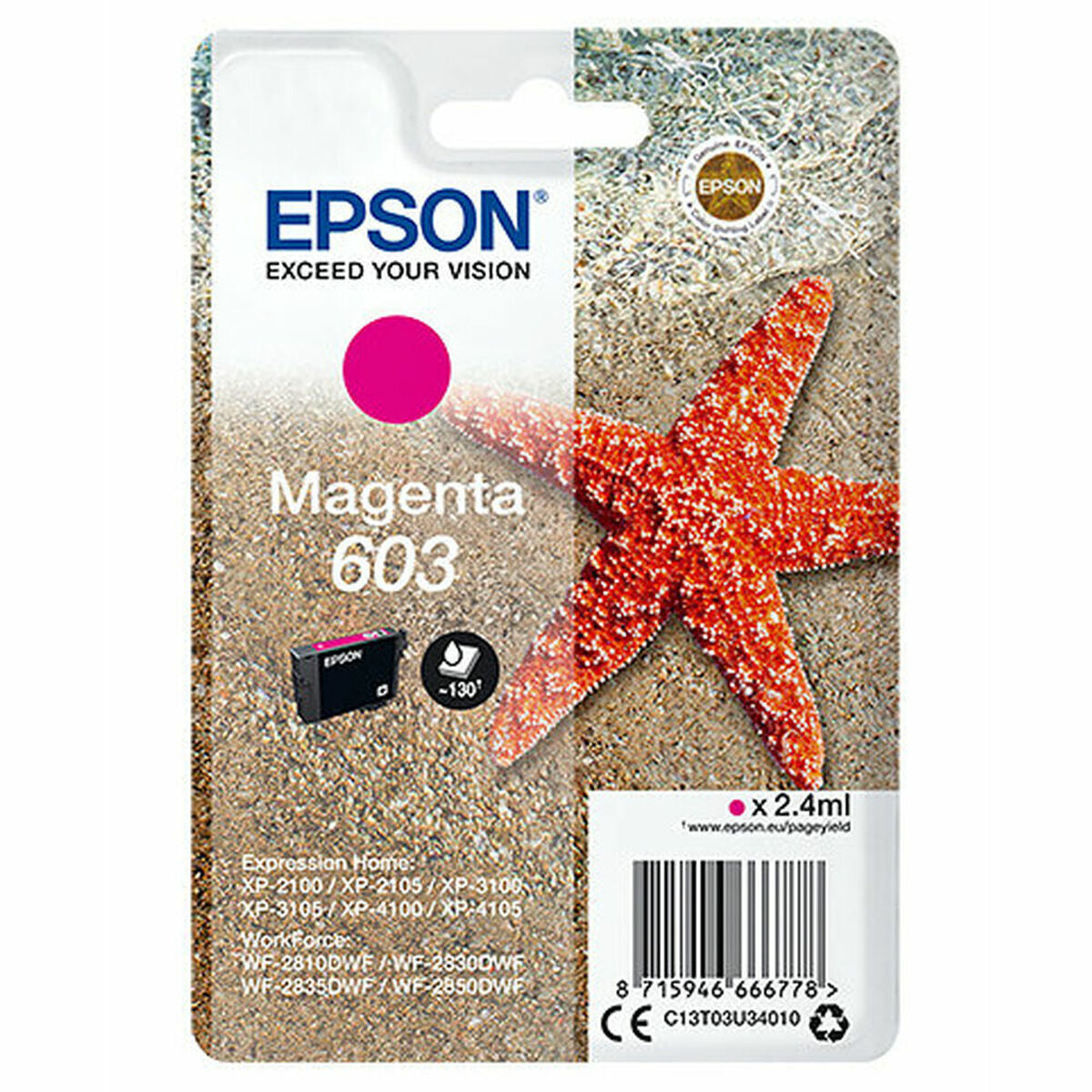EPSON 1LB Singlepack Magenta 603 Ink w/s
