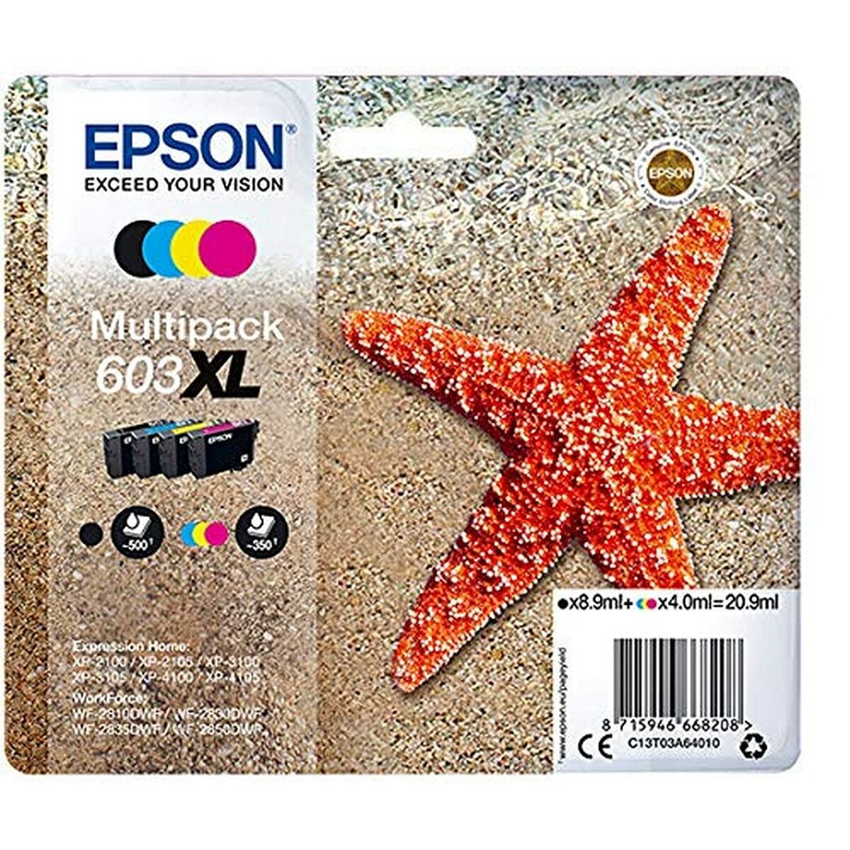 EPSON 1LB Multipack 4-colours 603XL Ink w/s