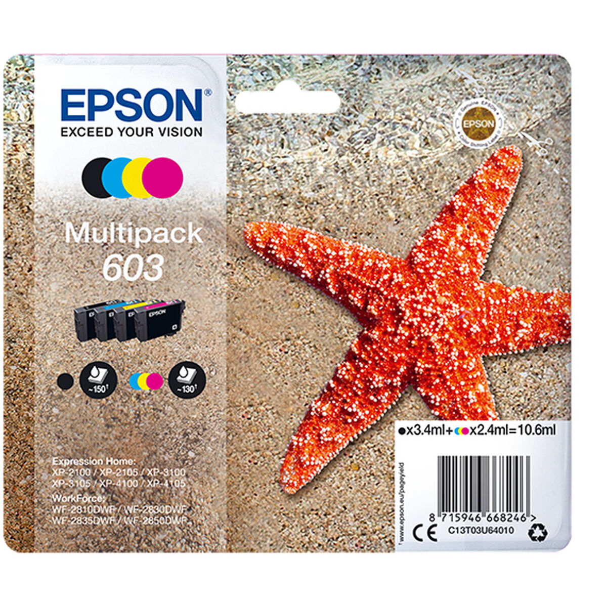 EPSON 1LB Multipack 4-colours 603 Ink w/s