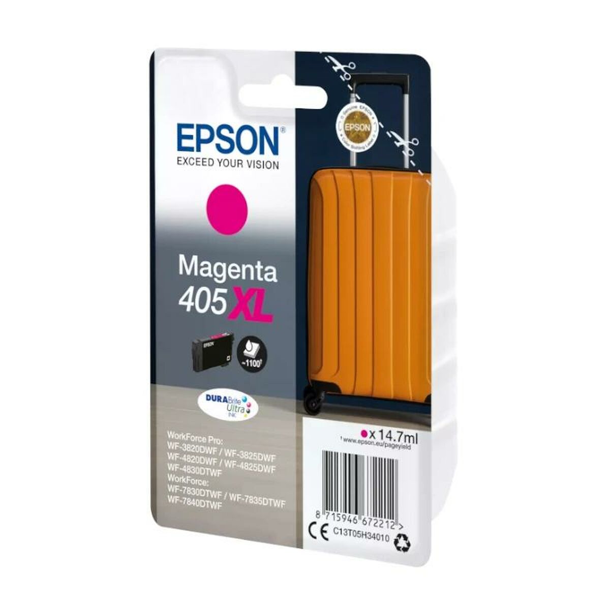 EPSON 2LB Singlepack Magenta 405XL DURABrite Ultra Ink