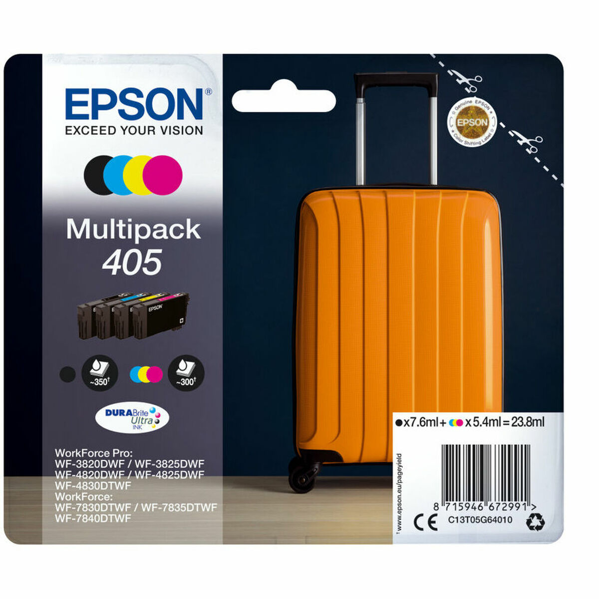 EPSON 2LB Multipack 4-colours 405 DURABrite Ultra Ink