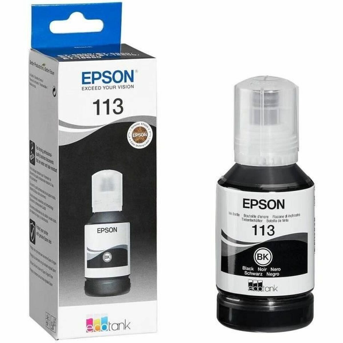 EPSON 4LB 113 EcoTank Pigment Black ink bottle