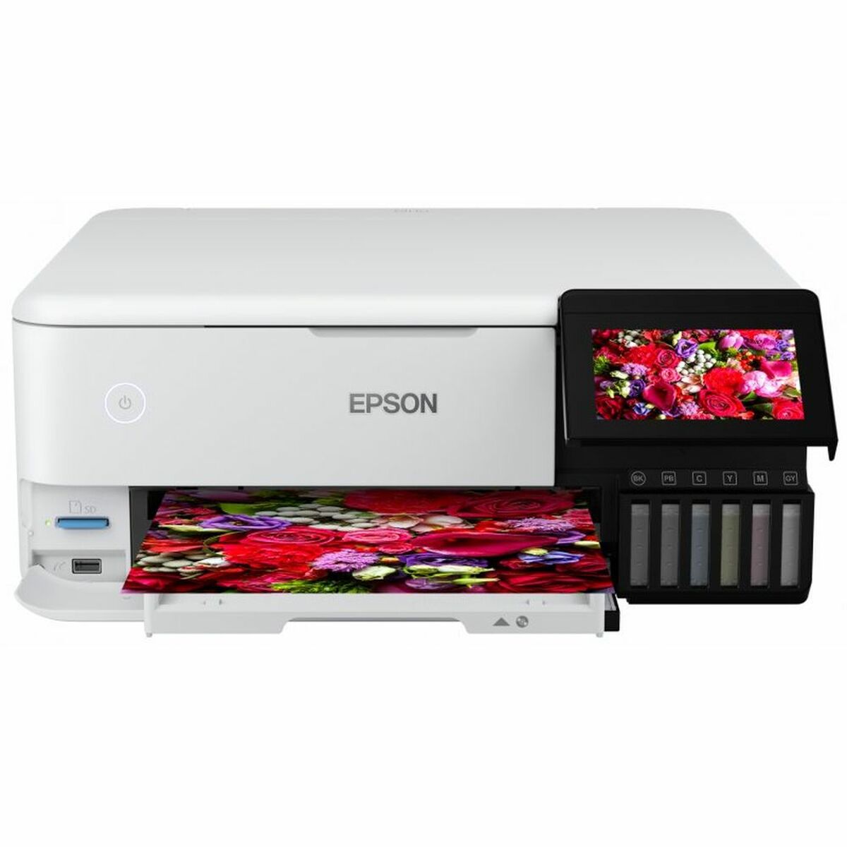 EPSON EcoTank ET-8500 MFP colour ink-jet refillable A4 16ppm print USB LAN USB host Wi-Fi white
