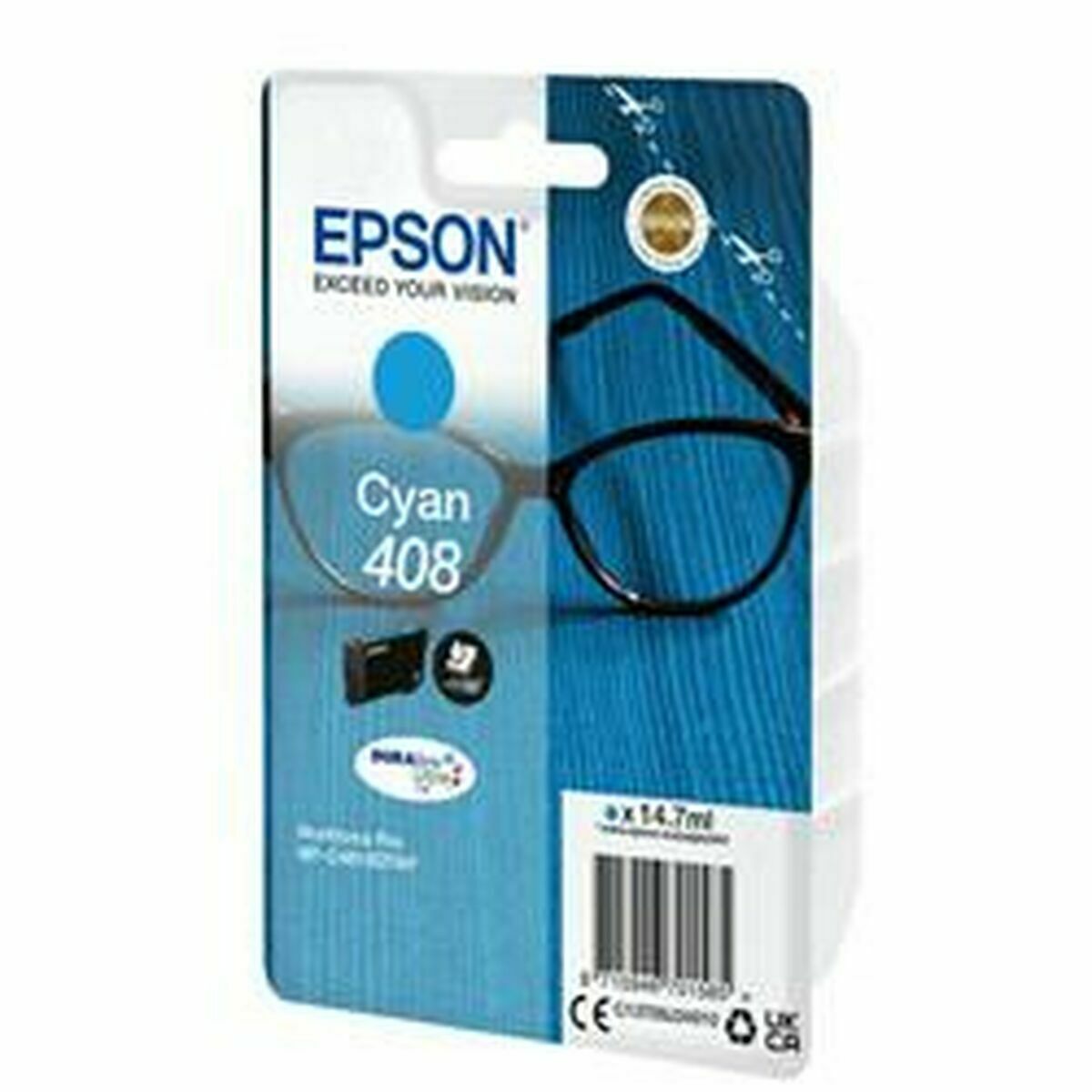 EPSON 6LB Singlepack Cyan 408 DURABrite Ultra Ink