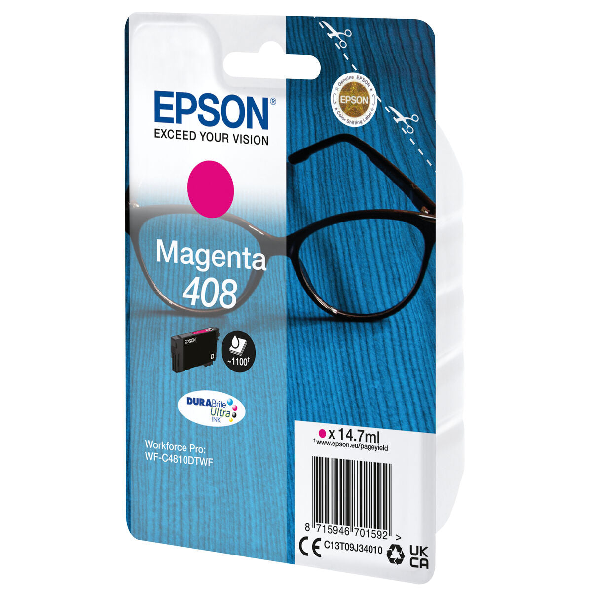 EPSON 2LB Singlepack Magenta 408 DURABrite Ultra Ink