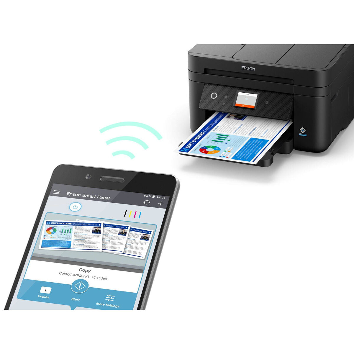 EPSON WorkForce WF-2960DWF MFP colour ink-jet A4 210x297mm A4 14ppm print 150 sheets USB 2.0 LAN Wi-Fi
