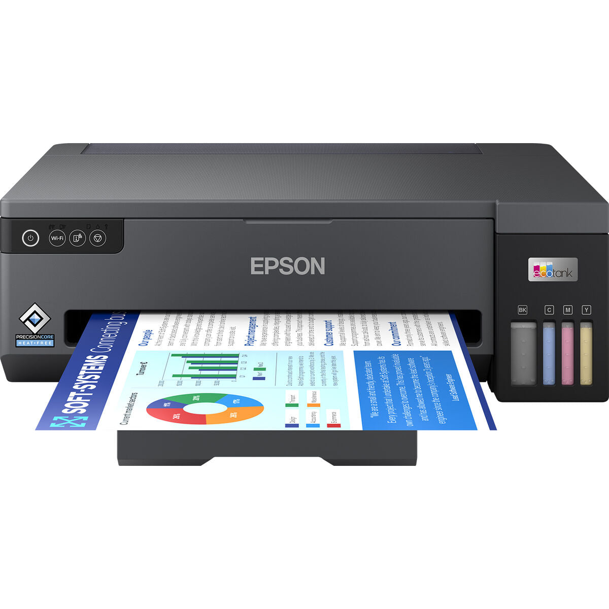EPSON EcoTank ET-14100 Printer colour inkjet ITS A3 4800x1200dpi 15ppm mono 8ppm colour 100sheets USB Wi-Fi Black