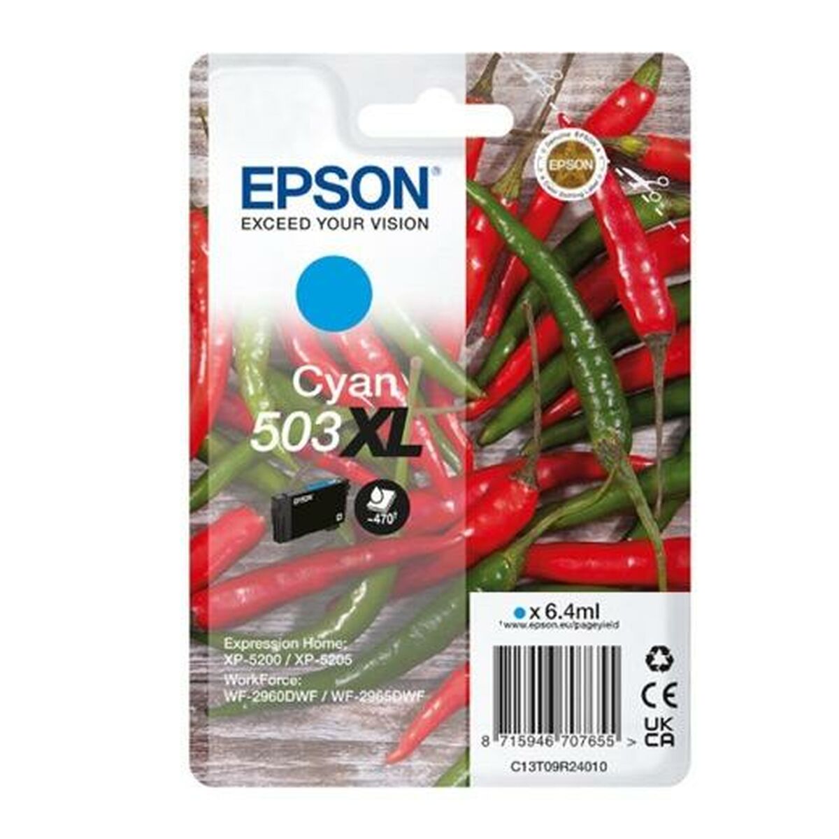 EPSON 1LB Singlepack Cyan 503XL Ink