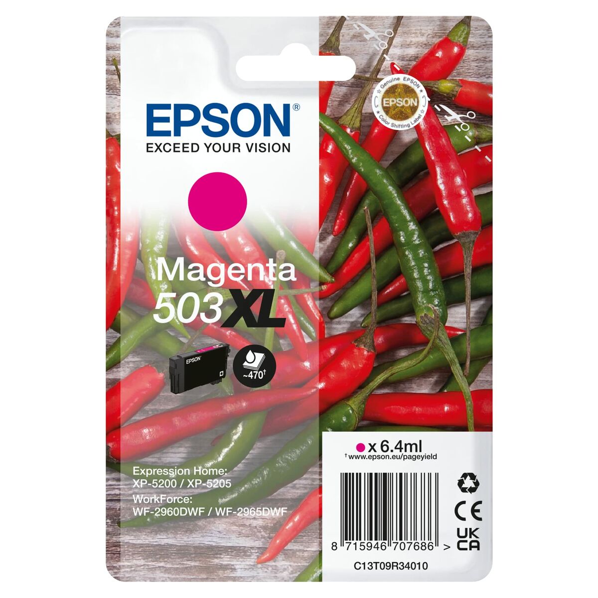 EPSON 1LB Singlepack Magenta 503XL Ink w/s