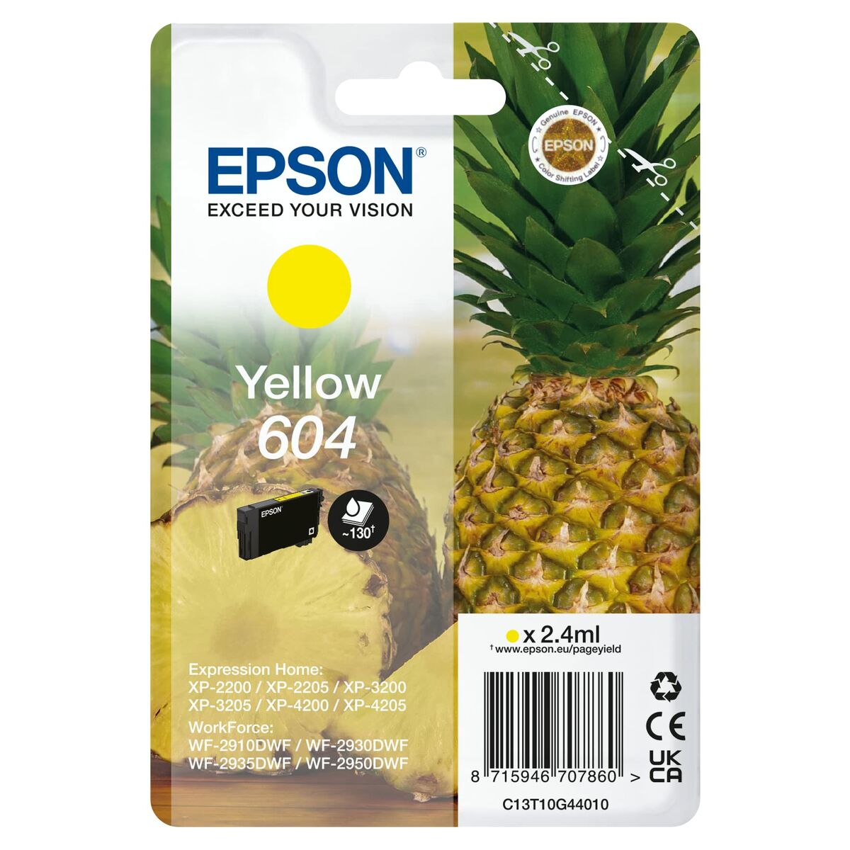 EPSON 1LB Singlepack Yellow 604 Ink w/s