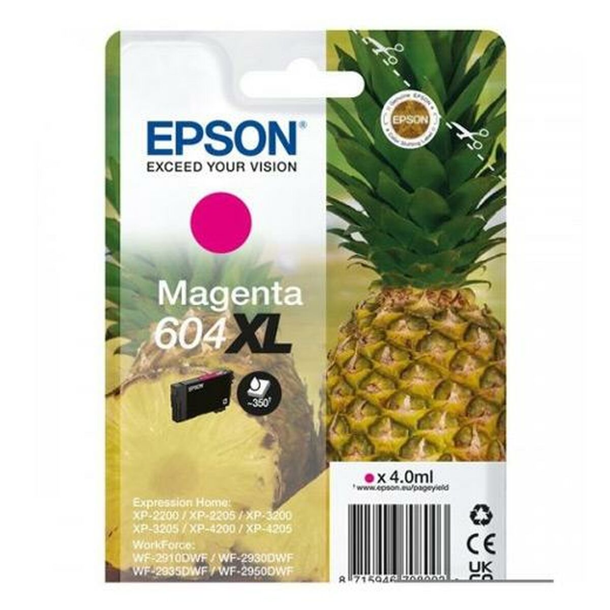 EPSON 1LB Singlepack Magenta 604XL Ink