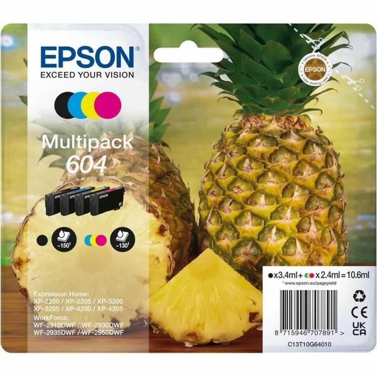 EPSON 1LB Multipack 4colours 604XL Ink
