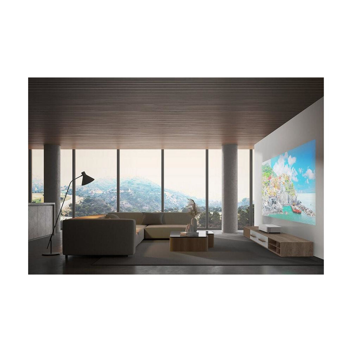 EPSON EH-LS800W Projecteur Laser UST-4K PRO-UHD Home Cinema- 16: 9- 4000 lumens-2 500.000: 1- 3x HDMI - Android TV™ Bluetooth- Blanc