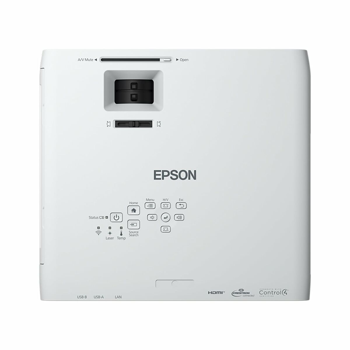 EPSON EB-L210W Projector WXGA 4500Lm projection ratio 1.41 - 2.26:1 2.500.000:1 16W speaker