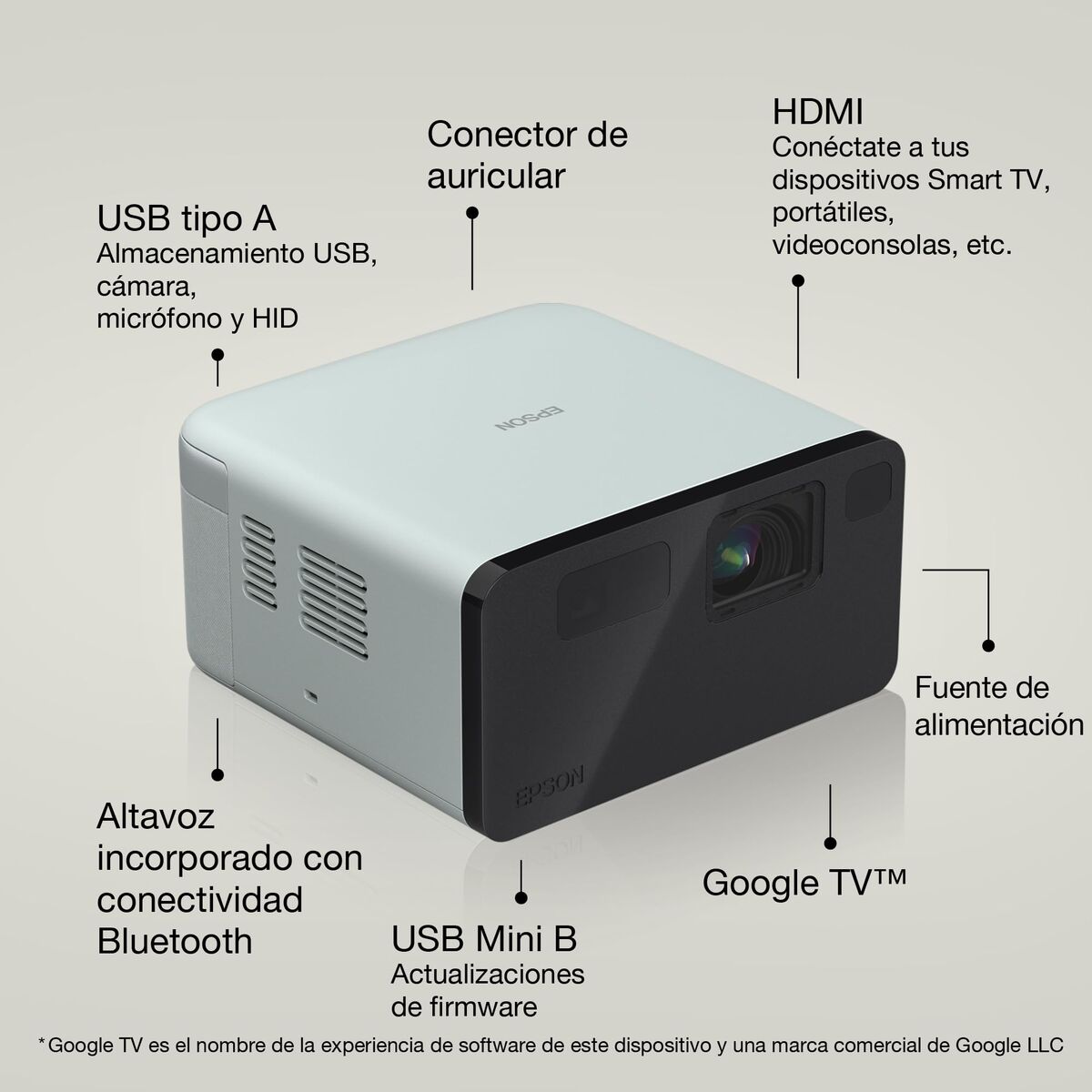 Projecteur Laser Epson EF-21G 1.000lm Full HD Technologie 3LCD