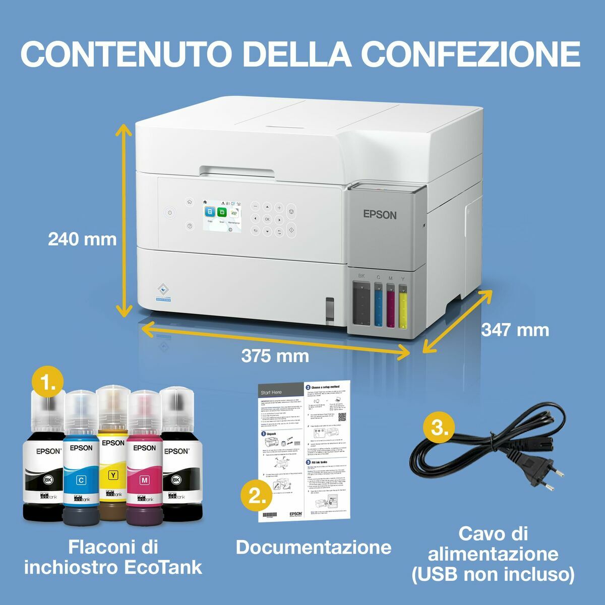 Epson EcoTank ET-3956 Jet d'encre A4 4800 x 1200 DPI 35 ppm Wifi