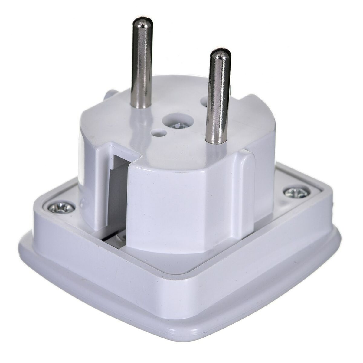 Gembird A-AC-UKEU-001 - Type G (Royaume-Uni) - Type F - 7,5 A - Blanc - Mâle/Femelle - 45 mm