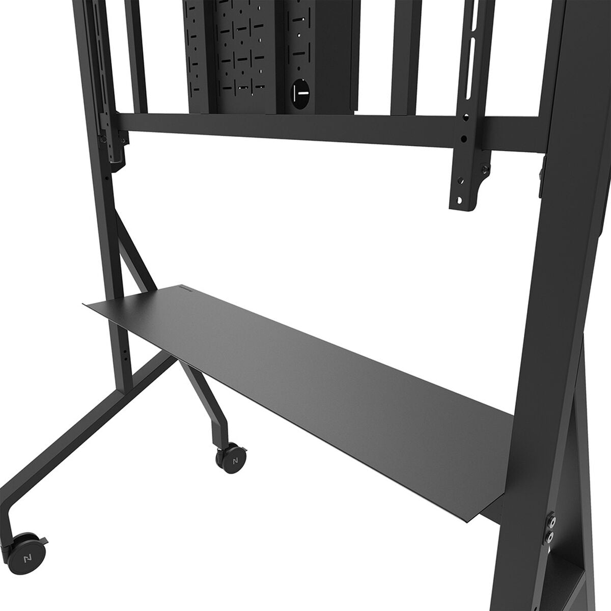NEOMOUNTS FL50-575BL1 Support au sol mobile pour écran 65-110p - étagère multimédia incluse - installation rapide - TÌV