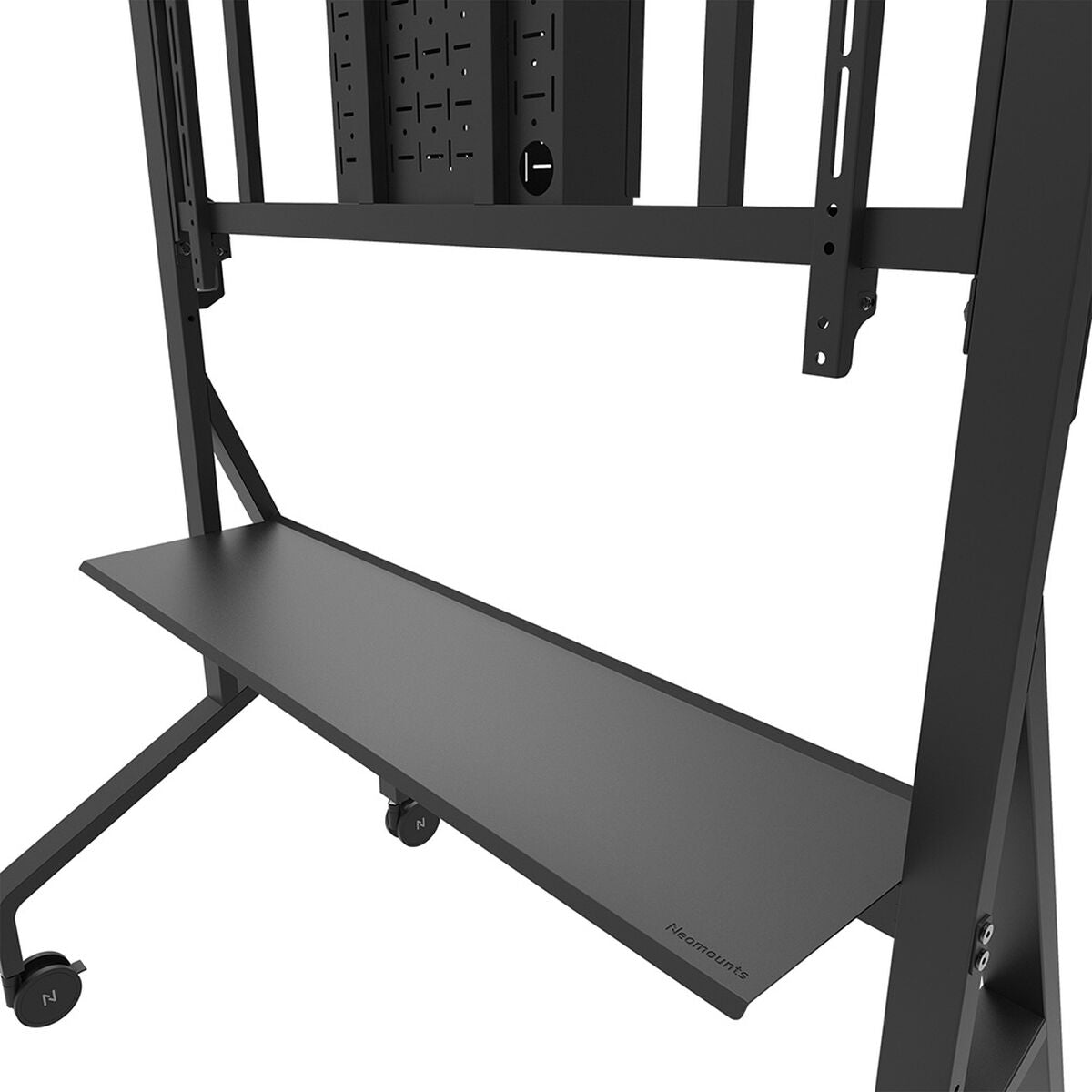 NEOMOUNTS FL50-575BL1 Support au sol mobile pour écran 65-110p - étagère multimédia incluse - installation rapide - TÌV