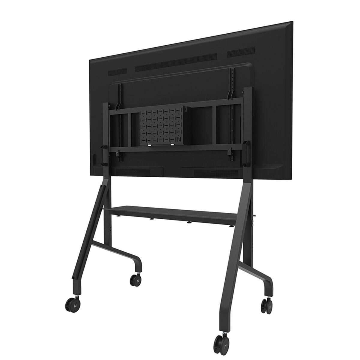 NEOMOUNTS FL50-575BL1 Support au sol mobile pour écran 65-110p - étagère multimédia incluse - installation rapide - TÌV
