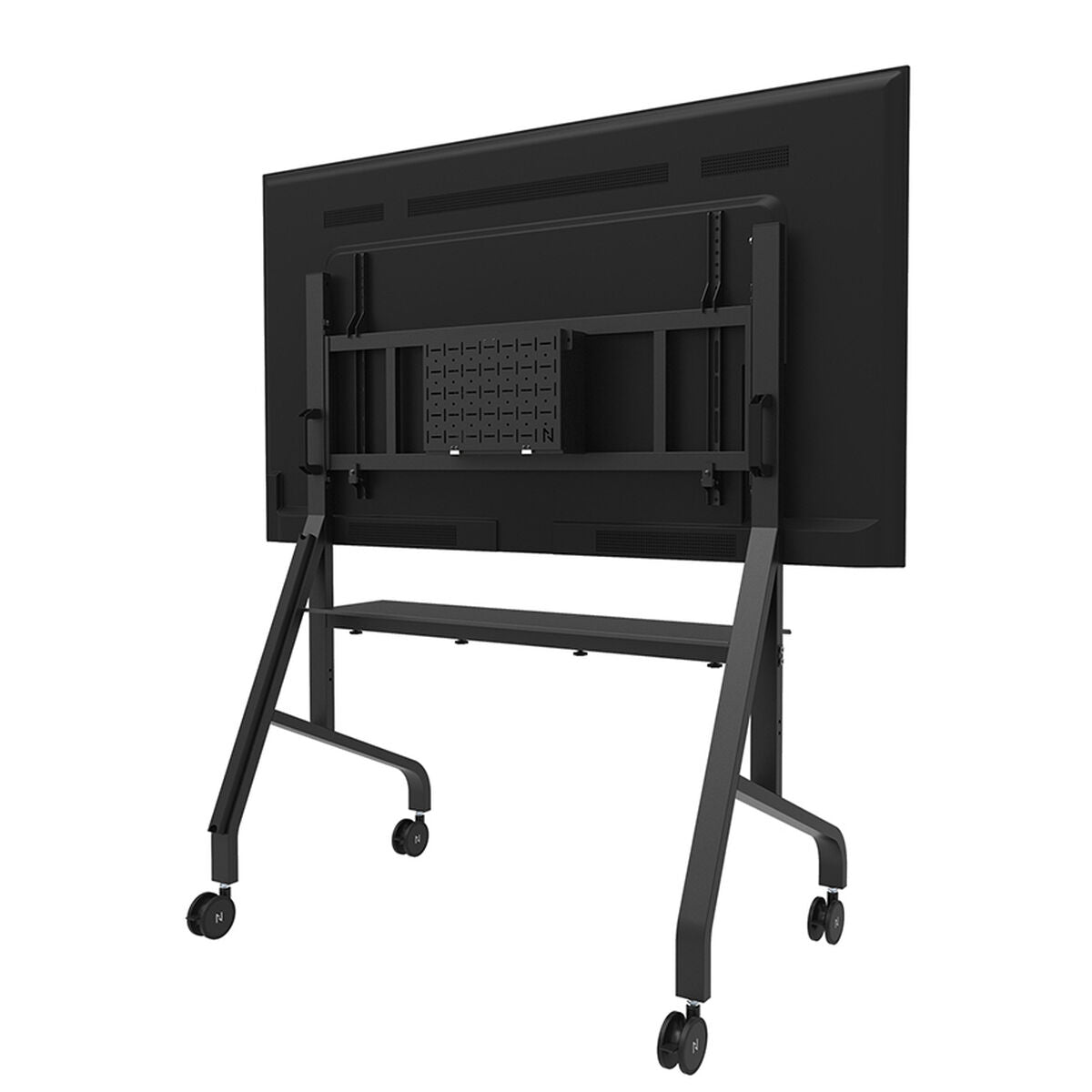 NEOMOUNTS FL50-575BL1 Support au sol mobile pour écran 65-110p - étagère multimédia incluse - installation rapide - TÌV