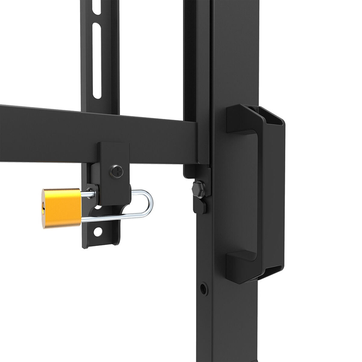 NEOMOUNTS FL50-575BL1 Support au sol mobile pour écran 65-110p - étagère multimédia incluse - installation rapide - TÌV