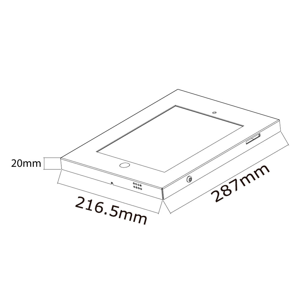 NEOMOUNTS IPAD2N-UN20BLACK Support mural pour tablette 9.7p - verrouillable