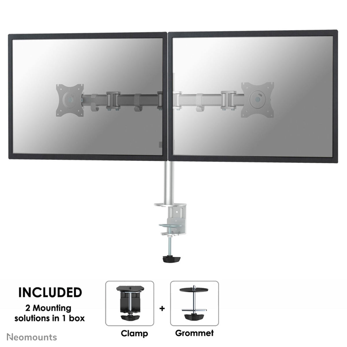 NEOMOUNTS NM-D135DSILVER Support décran à fixer 10-27p