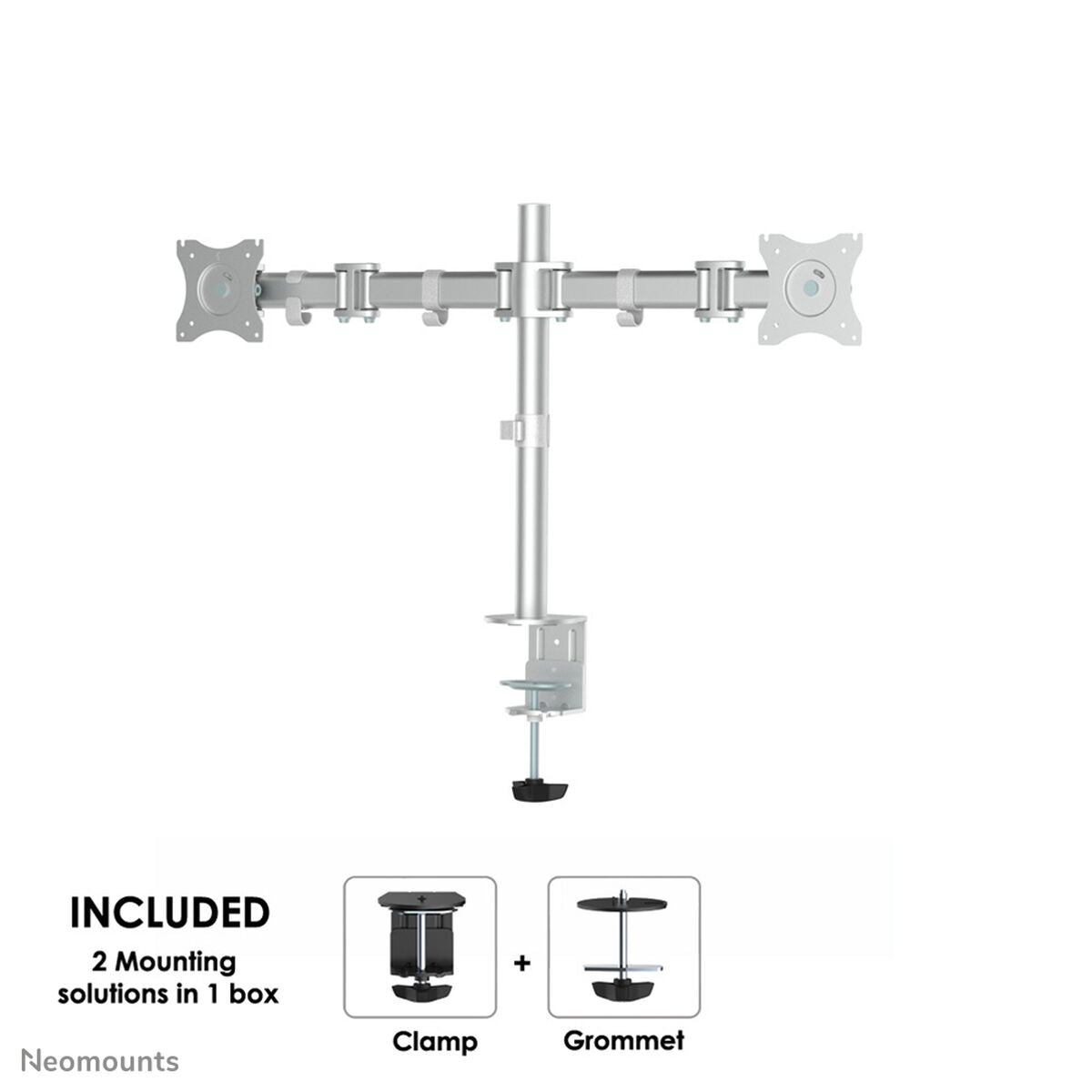 NEOMOUNTS NM-D135DSILVER Support décran à fixer 10-27p