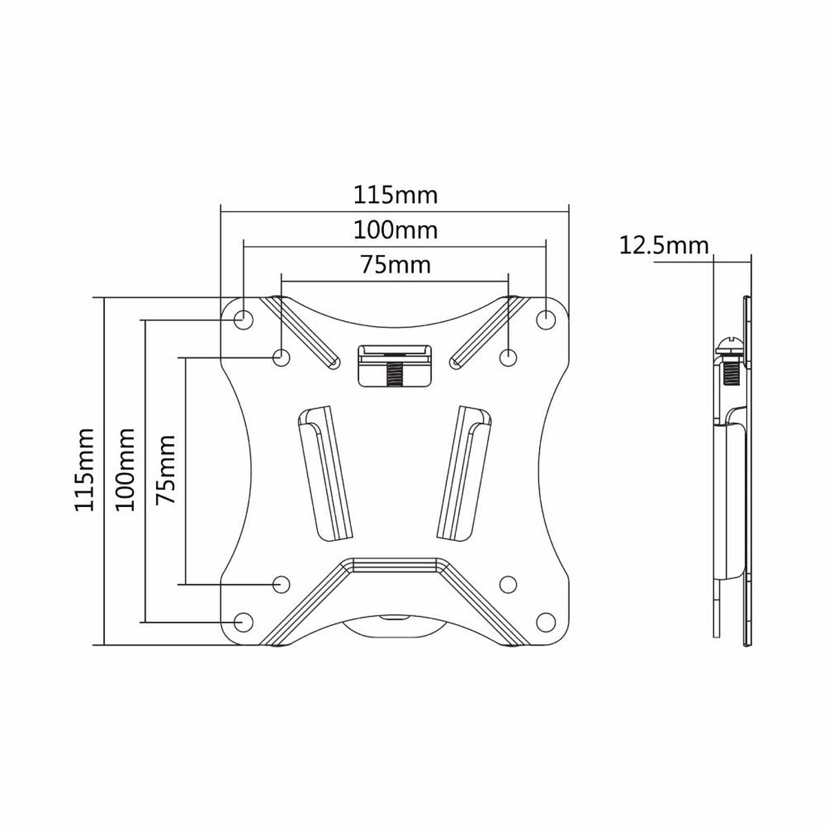 NEOMOUNTS NM-W25BLACK Support pour écran mural 10-30p - ultra-plat
