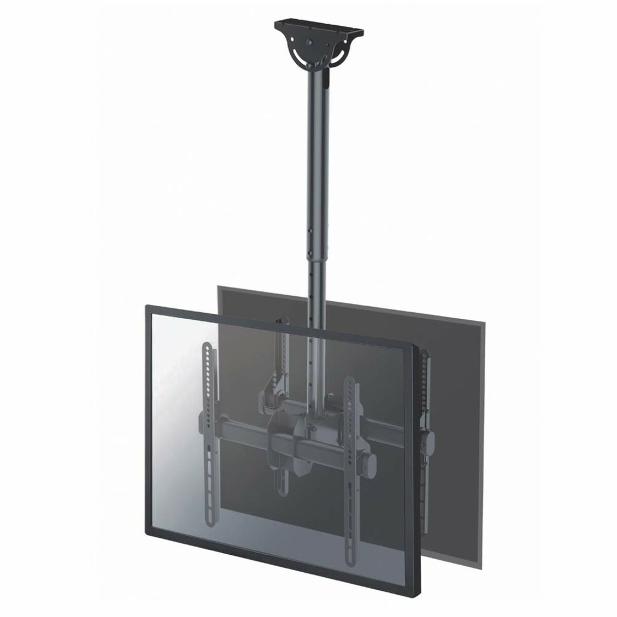 NEOMOUNTS NM-C440DBLACK Support de plafond pour double écran 32-60p - h 56-91 cm