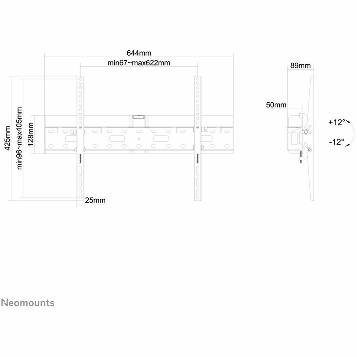 NEOMOUNTS LFD-W2640MP Support pour écran mural 37-75p - inclinable