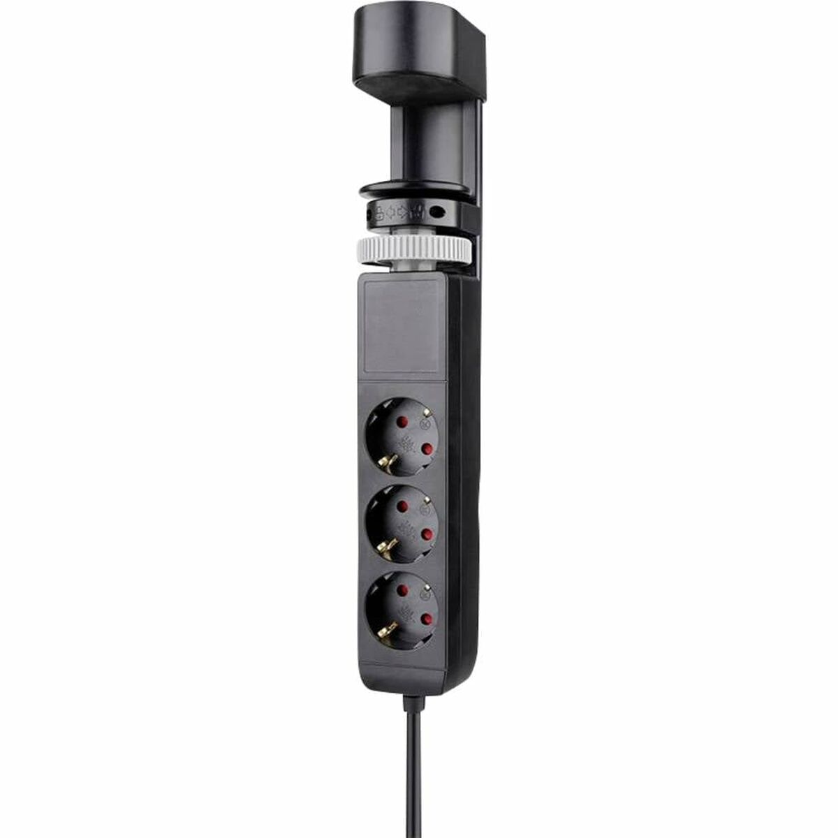 NEOMOUNTS VOLT Desk Clamp socket with Quick-charge USB Ports clamp 0-50mm 3x type-F 230V 1x USB-A 18W 2x USB-C 20W