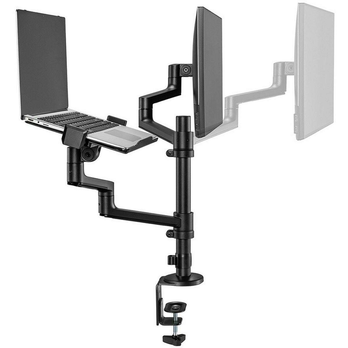 NEOMOUNTS DS20-425BL2 Support décran à fixer avec support pour ordinateur portable 17-27p - économie despace