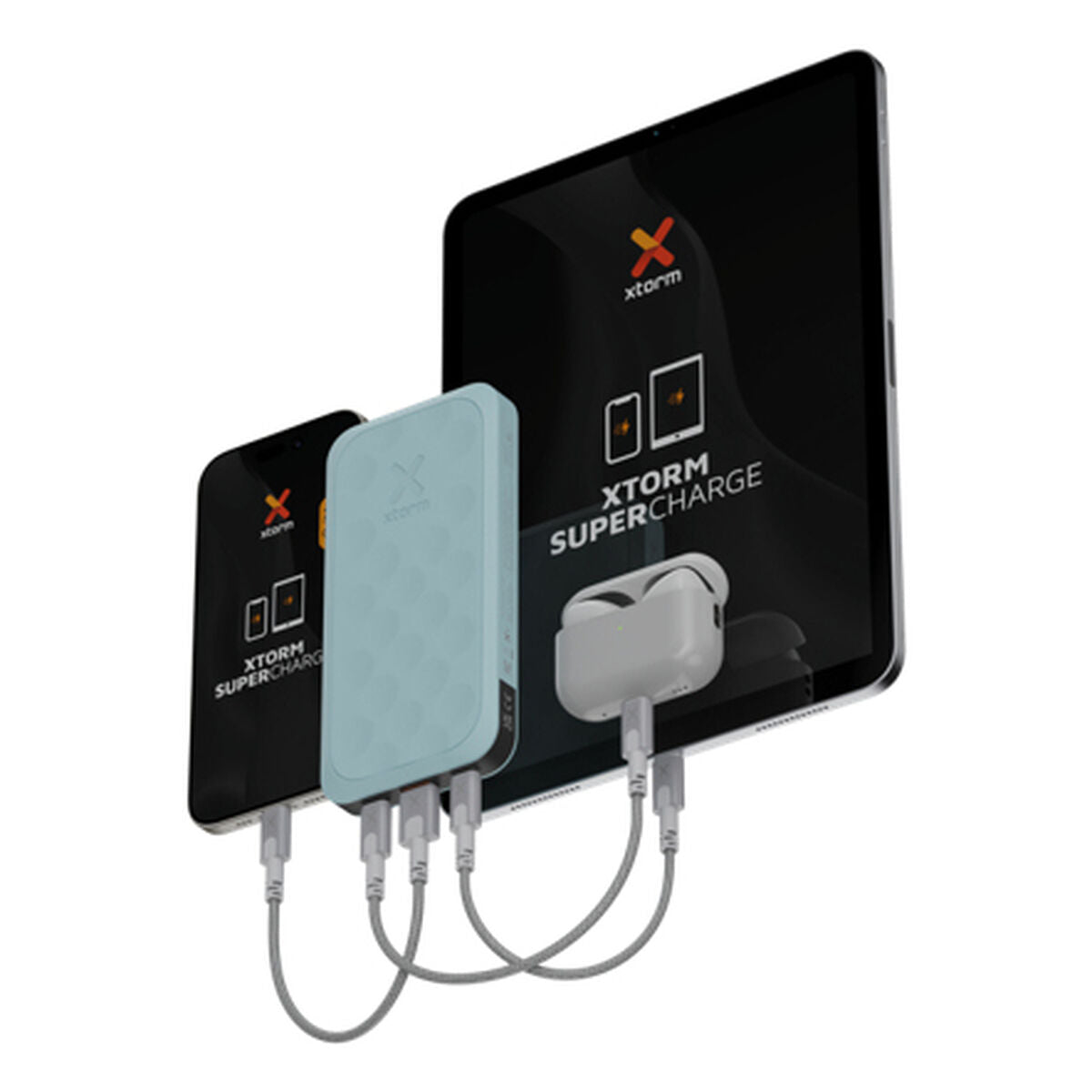 XTORM Batterie externe Fuel 20W 10000 mAh bleu canard