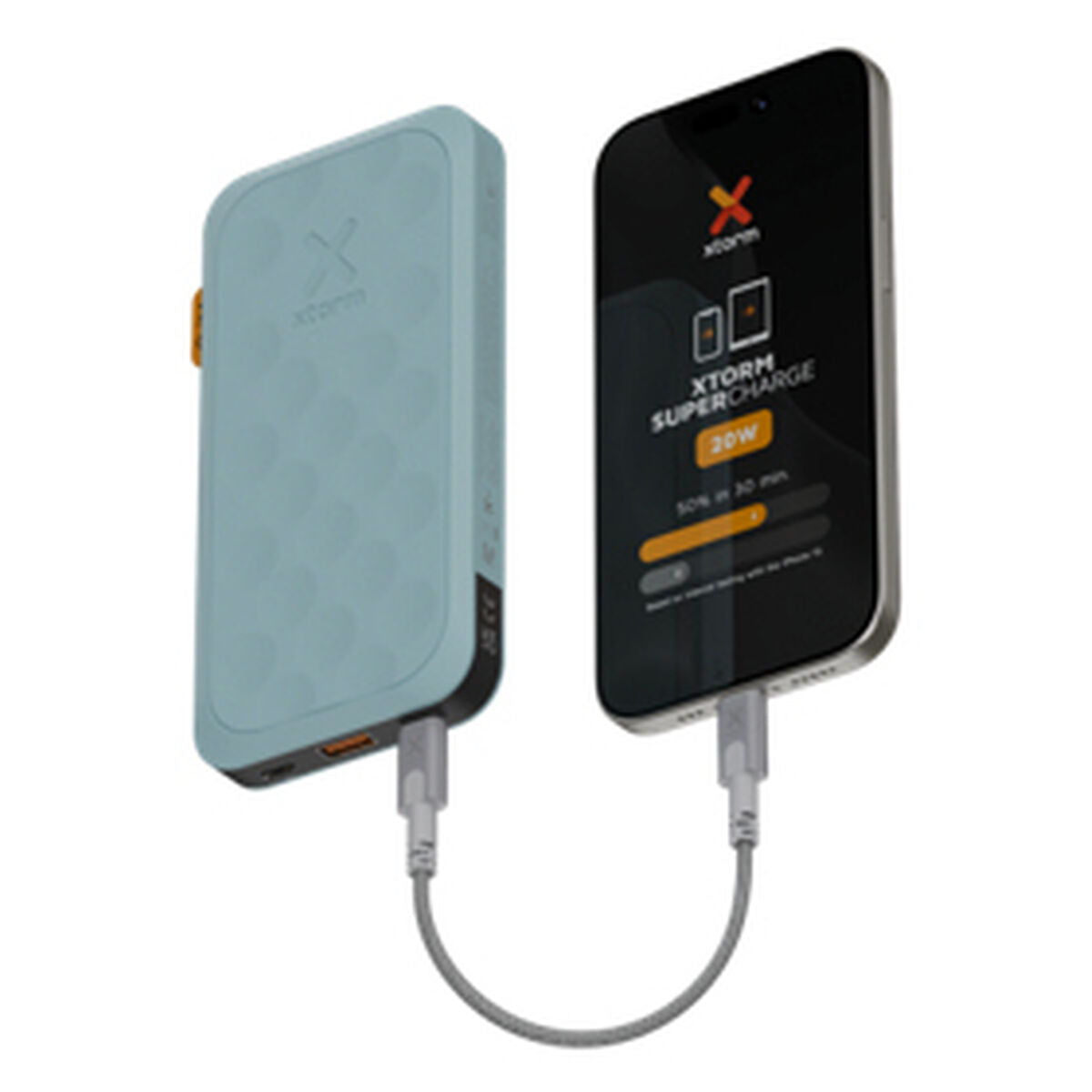 XTORM Batterie externe Fuel 20W 10000 mAh bleu canard