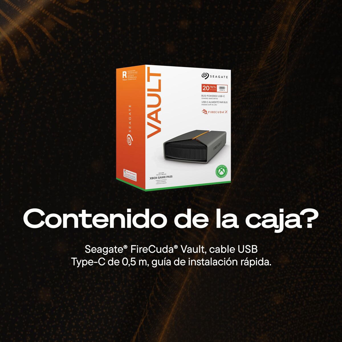 Firecuda X Vault 8TB USB 3.2 Type C