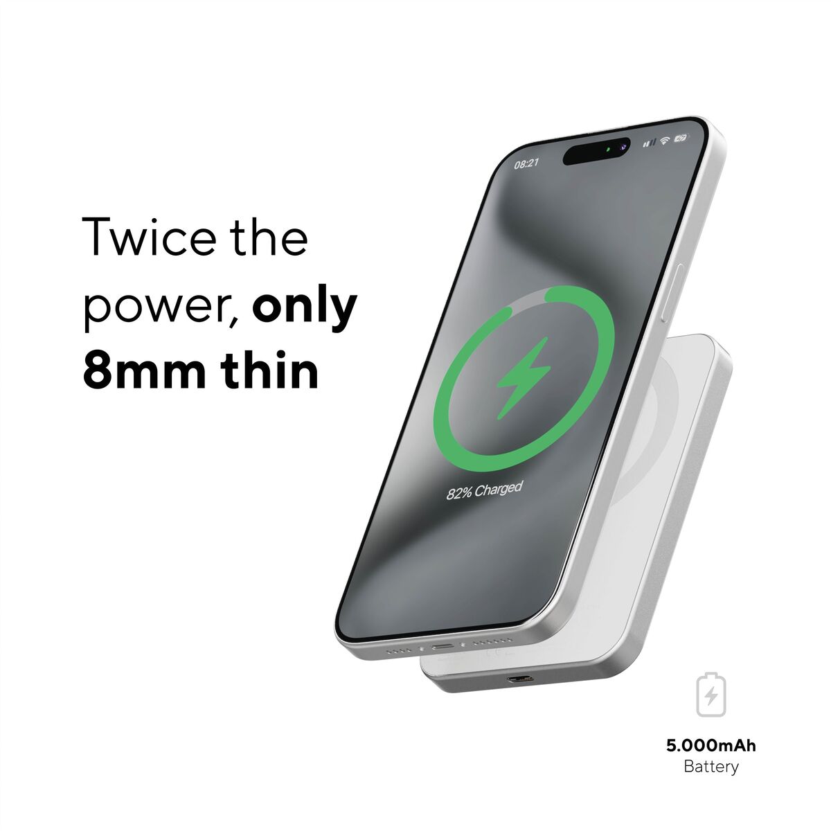 LINQ Powerbank magnétique LQWP052 5000 mAh